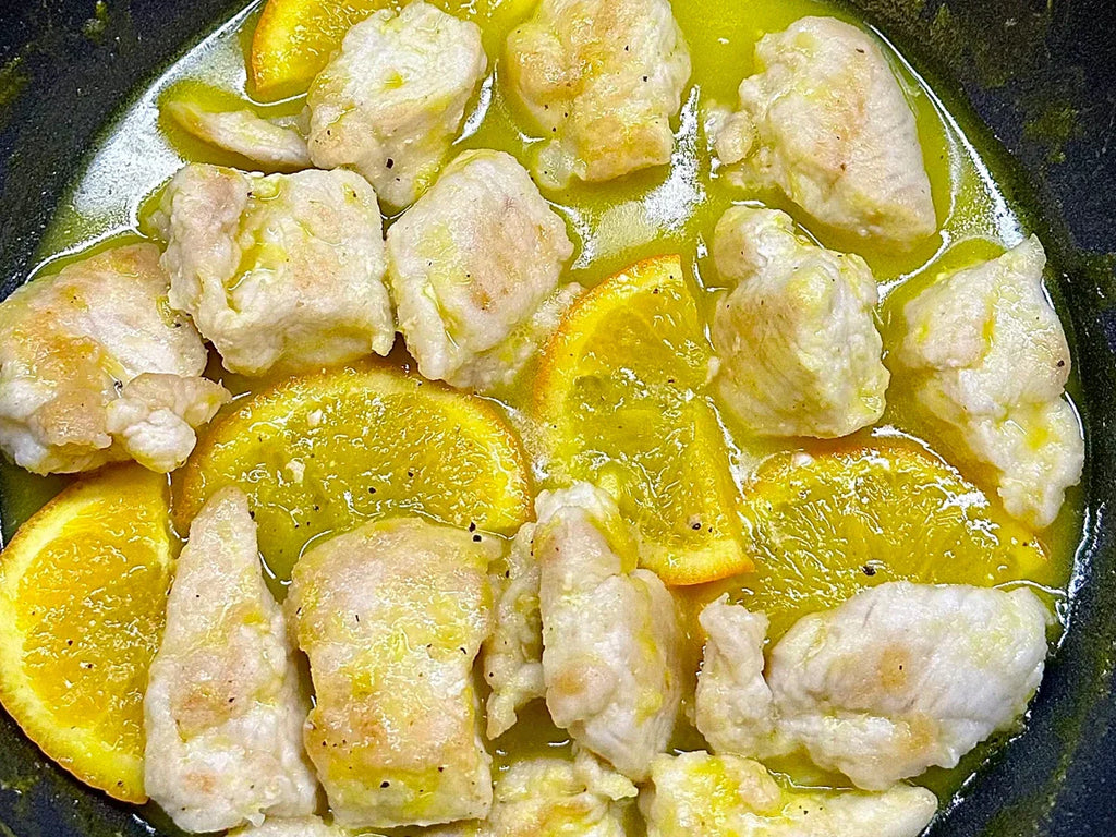Petto di pollo all'arancia