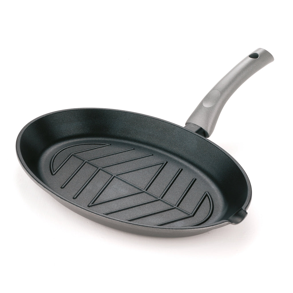 Padella Ovale Platino 36x25 cm