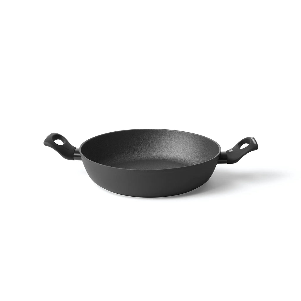 TVS Italian Cookware, LUCE 12.5 (32cm) Wok, Patented 4 Layers Reinforced  Non-Stick, Scratch Resistant Coating, Eco Friendly, Dishwasher Safe